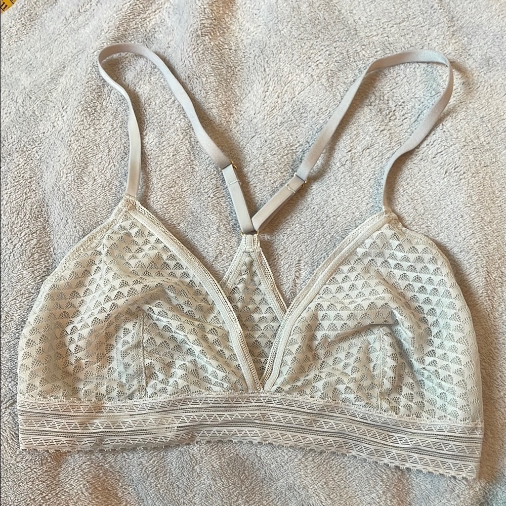 Madewell Light Gray Bralette with Adjustable Straps